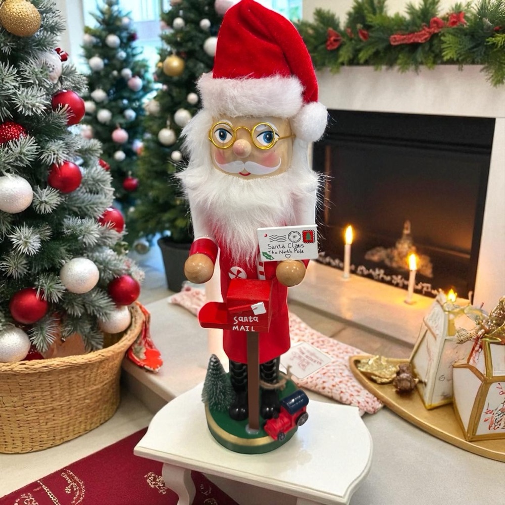Santa Claus Nutcracker with Red Outfit